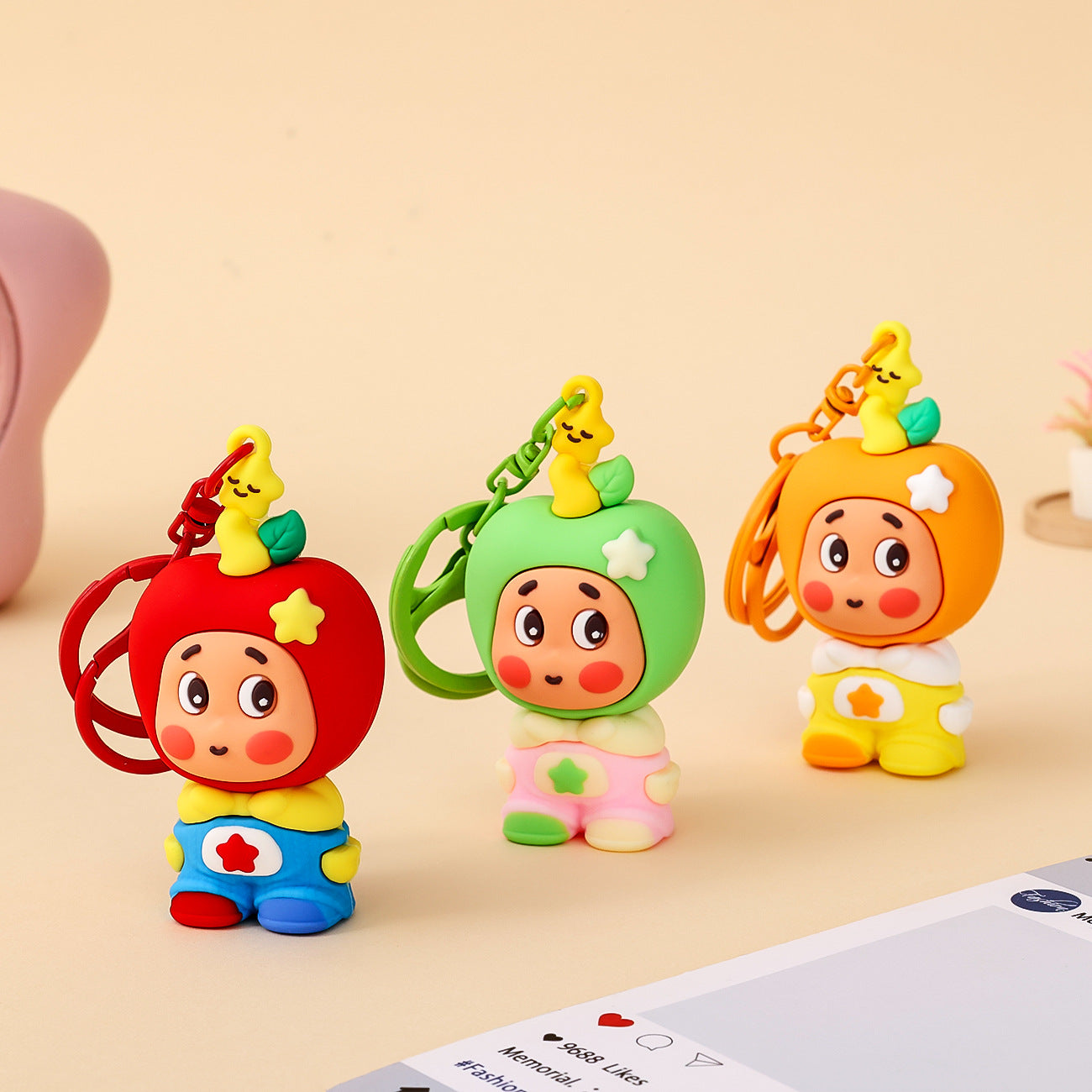 Wholesale Apple doll Keychain Pendant